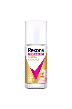 3 ADET  Rexona Roll-On Sakura Radiance Kadın 45 ml
