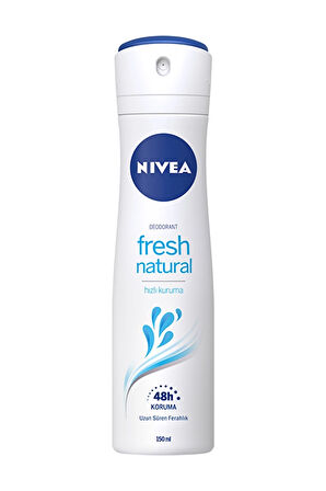 3 ADET  Nivea Deodorant Fresh Natural 150 ml