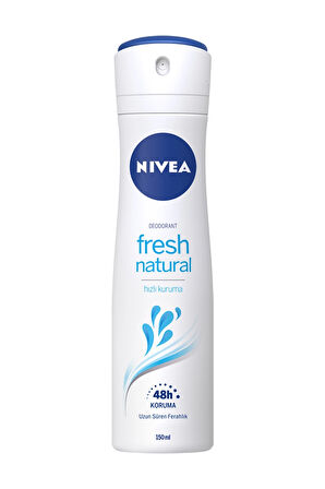 3 ADET  Nivea Deodorant Fresh Natural 150 ml