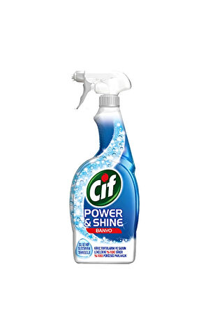 3 ADET  Cif Power Shine Yüzey Temizleyici Sprey 750 ml Banyo