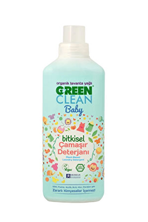 3 ADET  Green Clean Bitkisel Bebek Sıvı Çamaşır Deterjanı 1000 ml