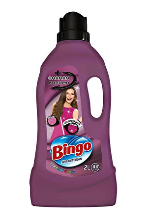3 ADET  Bingo Sıvı Bakım Deterjanı Bakım Onarım 33 Yıkama 2000 ml