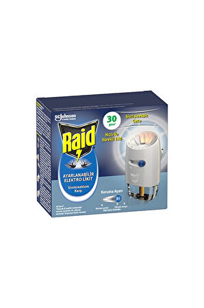 3 ADET  Raid Elektrolikit Ayarlanabilir 30 Gece 21 ml