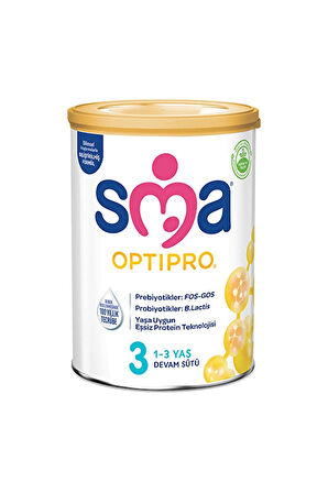 3 ADET  Sma Optıpro Probiyotik 3 Devam Sütü 400 g