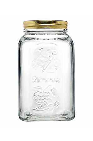 3 ADET  Paşabahçe Kavanoz Metal Kapaklı 1500 Cc