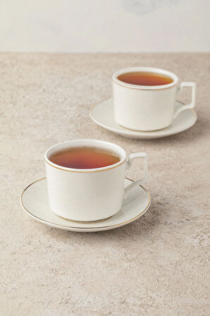 3 ADET  Hometime Porselen Kahve Fincanı Seti 6'lı 230 ml