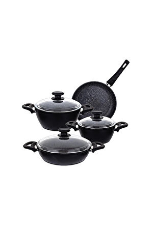 3 ADET  Aryıldız T/T Solido Premium Tencere Seti 7 Parça 15416