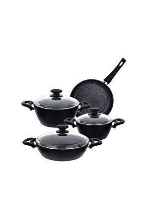 3 ADET  Aryıldız T/T Solido Premium Tencere Seti 7 Parça 15416