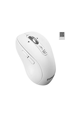 3 ADET  Everest ETERNAL Usb Beyaz 2.4Ghz Kablosuz Mouse