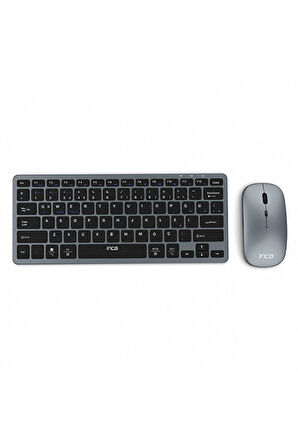 3 ADET  Inca Ibk-572Bt Dual Mod Bluetooth + 2.4G Rechargeable Smart Keyboard Mouse Set