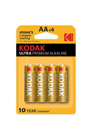 3 ADET  Kodak Ultra Premium Alkalin Kalem Pil 4'lü