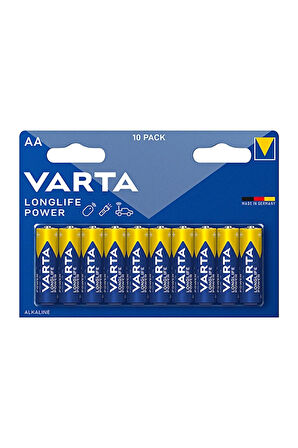 3 ADET  Varta Longlife Power AA 10'lu Kalem Pil