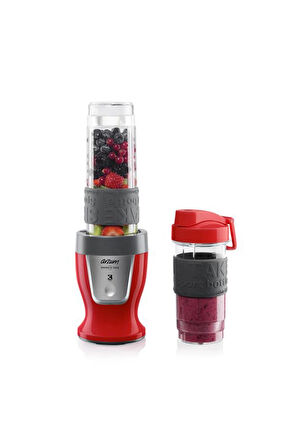 3 ADET  Arzum AR1032 Shake'n Take Kişisel Blender Kırmızı