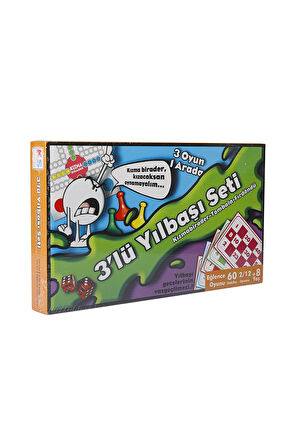 3 ADET  KS Yılbaşı Seti 3 Lü Kızma Birader Tombala Fırdöndü