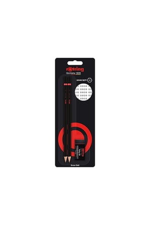 3 ADET  Sınav Kalemi Rotring 2'li 2B+Sılgı