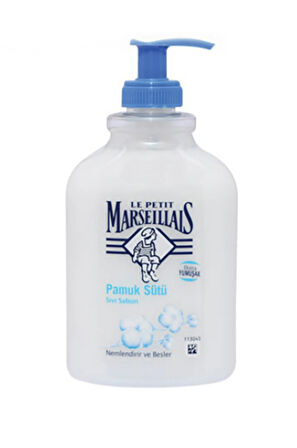 3 ADET  Le Petit Marseillais Sıvı Sabun 500 ml Pamuk Süt