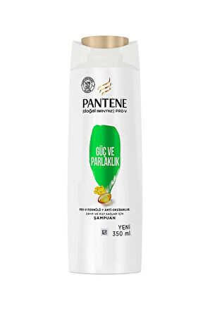 3 ADET  Pantene Guc Parlaklık 1+1 Şampuan 350 ml