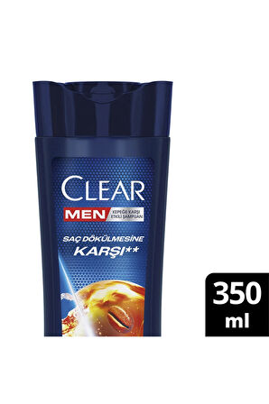 3 ADET  Clear Men Saç Dökülme Karşıtı Kahveli 350 ml Şampuan