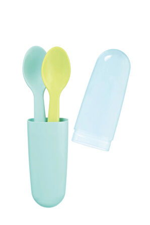 3 ADET  Wee Baby Çatal Kaşık Saklama Kabı 887