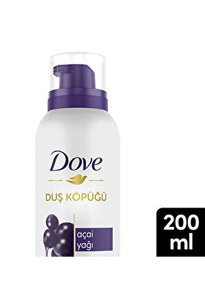 3 ADET  Dove Duş Köpüğü 200ml Acai