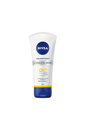 3 ADET  Nivea El Kremi Q10 Plus 75 ml
