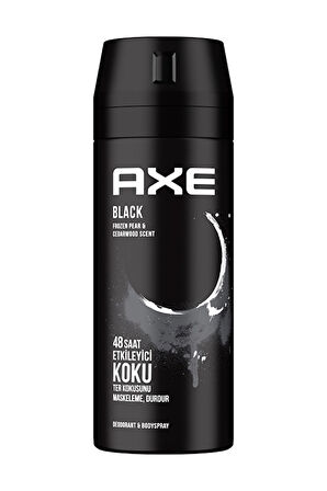 3 ADET  Axe Deodorant Black 150 ml