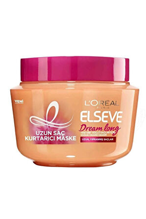 3 ADET  Elseve Saç Maskesi Dream Long 300 ml
