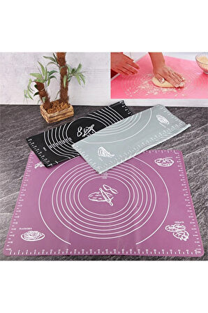 3 ADET  Tohana Silikon Hamur Matı 45x65 cm