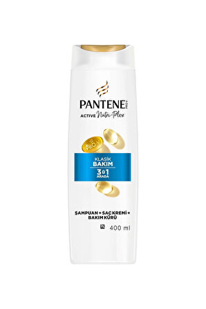 3 ADET  Pantene Klasik Bakım 3+1 400 ml Şampuan