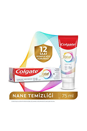 3 ADET  Colgate Diş Macunu Total Nane Temizliği 75 ml