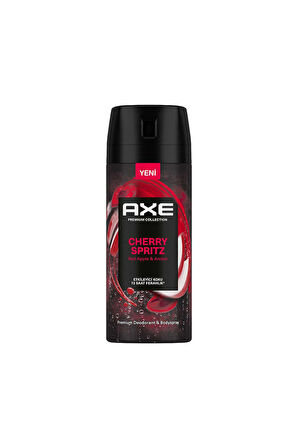 3 ADET  Axe Premium Deodorant Cherry Spritz 150 ml