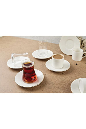 3 ADET  Aryıldız Çay ve Kahve Seti 18 Parça