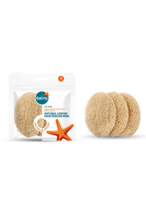 3 ADET  Balmy 3'lü Doğal Kabak Peeling Diski