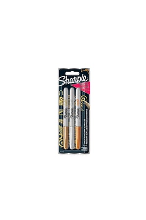 3 ADET  Sharpie Fine Marker Metalik Kalem Seti 3 Renk