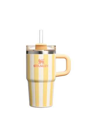 3 ADET  Stanley The Quencher H2.0 FlowState Butter Cabana Gloss Pipetli Termos 0,6 Litre