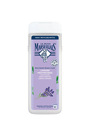4 ADET   Le Petit Marseillais Lavanta Duş Jeli 400Ml