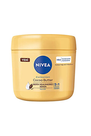 4 ADET   Nivea Krem 400ml Cocoa Butter