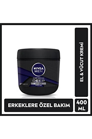 4 ADET   Nivea Men Krem 400ml Deep