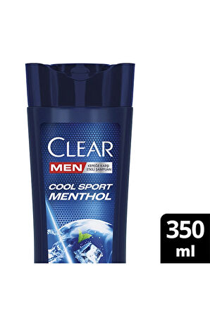 4 ADET   Clear Men Cool Sport Menthol Şampuan 350 ml