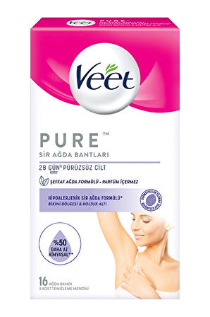 4 ADET   Veet Ağda Bandı Bikini & Koltuk Altı 16'lı