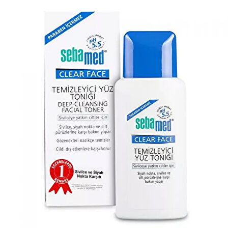 4 ADET   Sebamed Clear Face Temizleme Toniği 150Ml