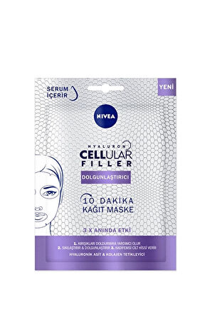 4 ADET   Nivea K.Maske Cellular Filler Dolgunlas