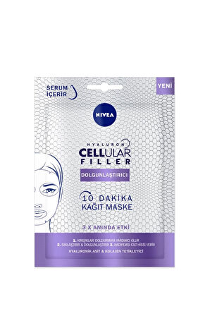 4 ADET   Nivea K.Maske Cellular Filler Dolgunlas