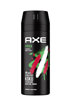 4 ADET   Axe Deodorant 150Ml Afrıca