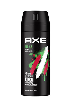 4 ADET   Axe Deodorant 150Ml Afrıca