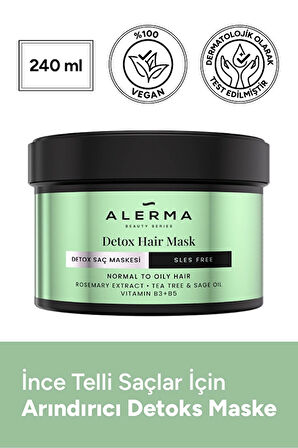 4 ADET   Alerma Detox Saç Maskesi 240 ml