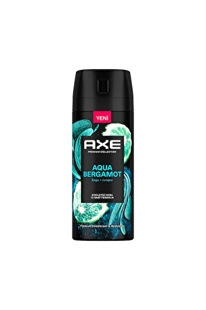 4 ADET   Axe Premium Collection Deodorant 150 ml Aqua Bergamot