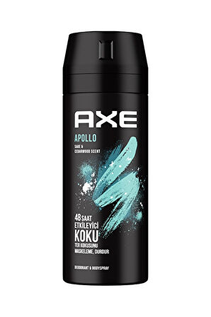 4 ADET   Axe Deodorant Apollo 150 ml