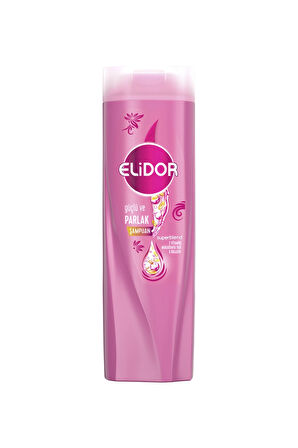 4 ADET   Elidor Şampuan Güçlü ve Parlak 325 ml