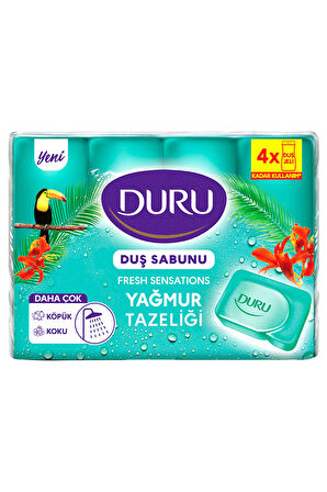 4 ADET   Duru Duş Sabunu Fresh Yağmur Ormanı 4x150 g